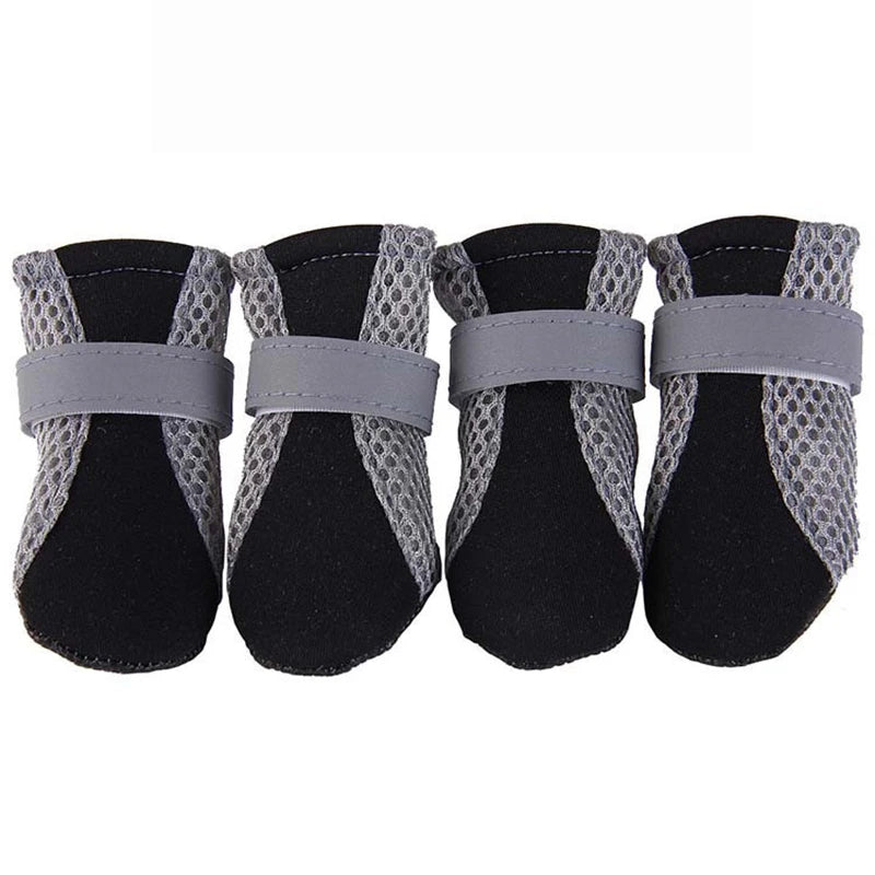 Breathable Waterproof Dog Shoes | Reflective Outdoor Boots for Small & Medium Dogs