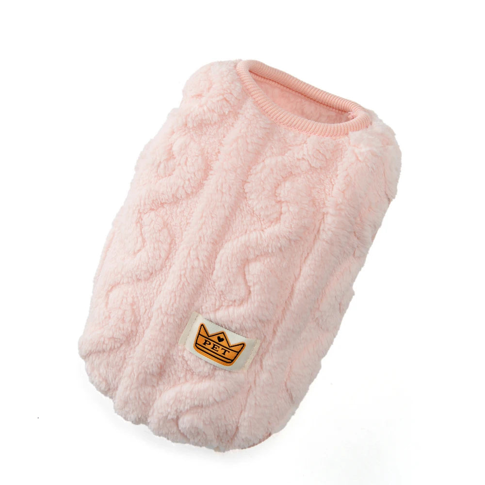Soft Fleece Dog Sweater Vest | Warm Autumn Winter Apparel for Small Dogs