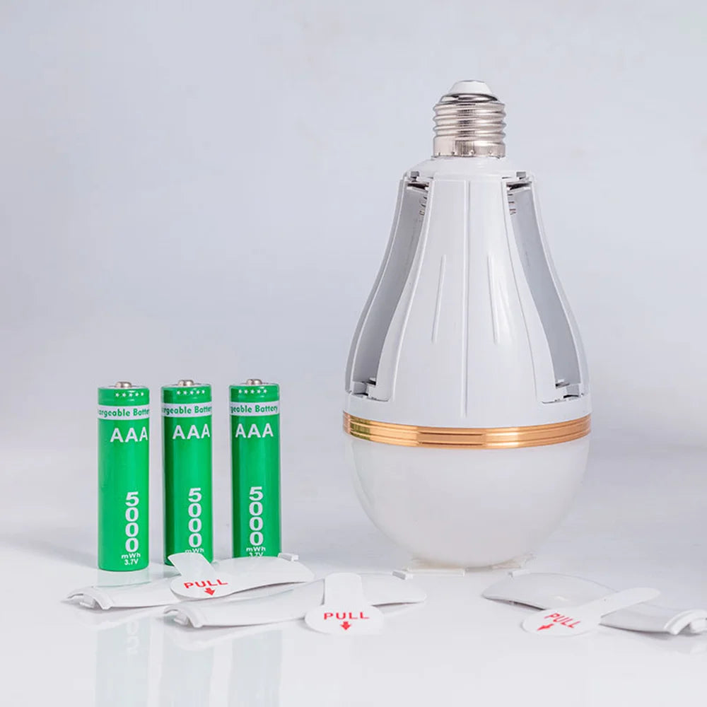 Smart Rechargeable Emergency LED Bulb | Flicker-Free Detachable Hook Light