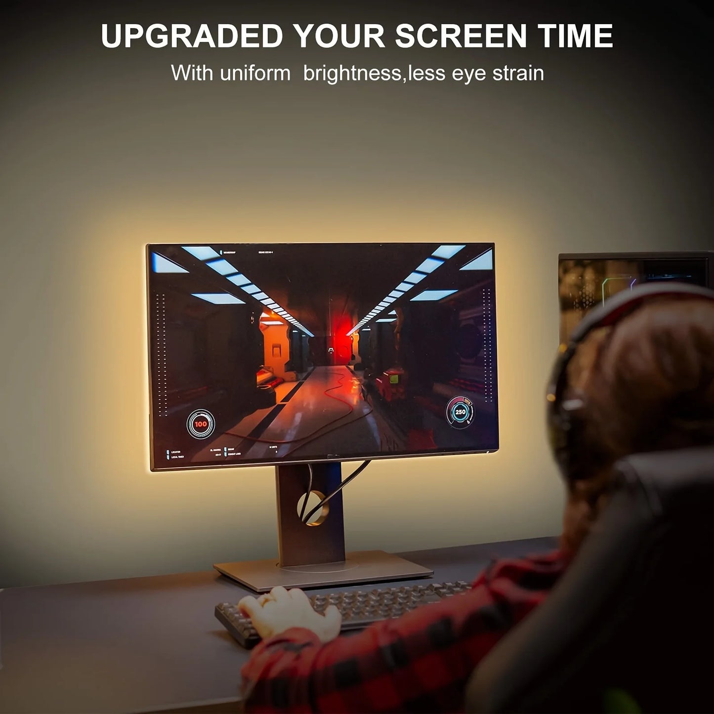 USB LED COB Light Strip with Touch Dimmer | Flexible Indoor TV & Wall Backlight