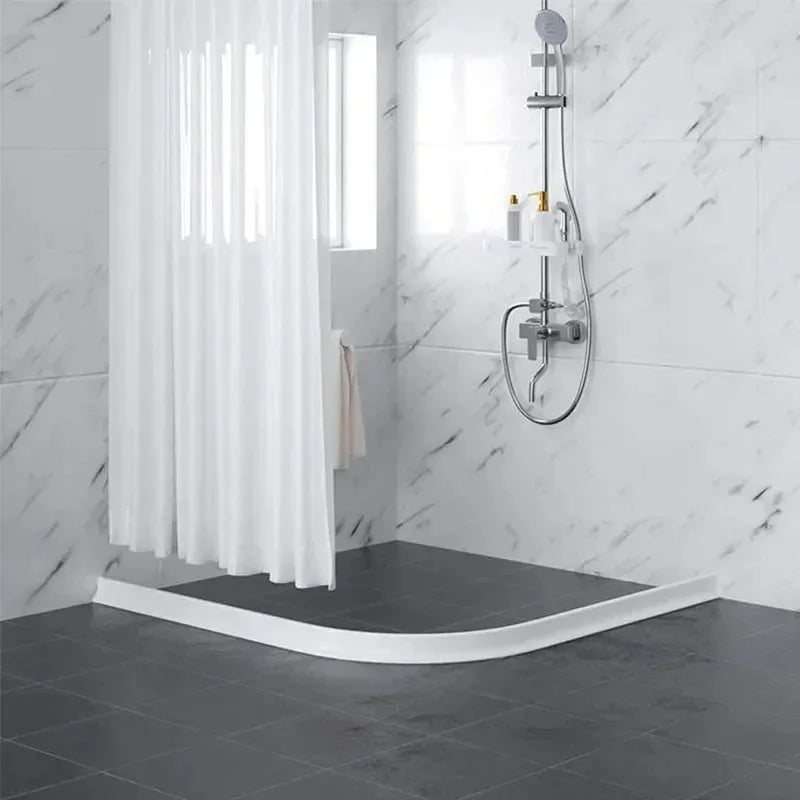Silicone Bendable Water Retaining Strip | Shower Barrier for Bathroom & Kitchen