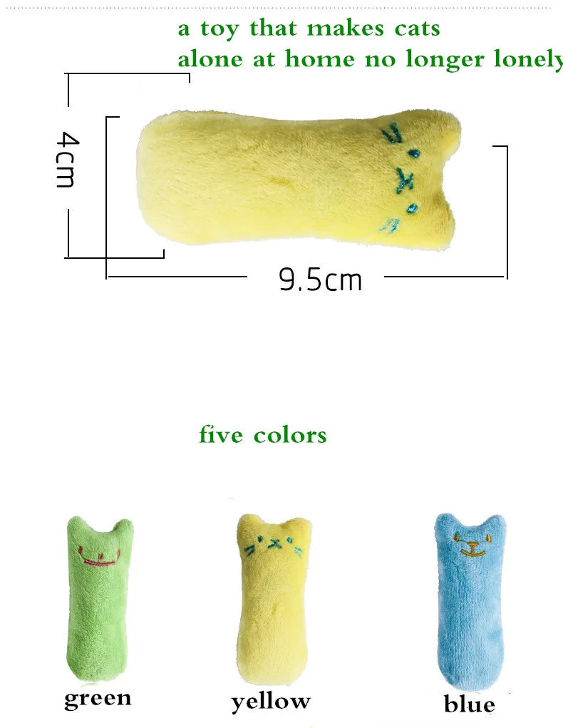 Catnip Plush Cat Chew Toy | Interactive Teeth Grinding Vocal Toy for Cats