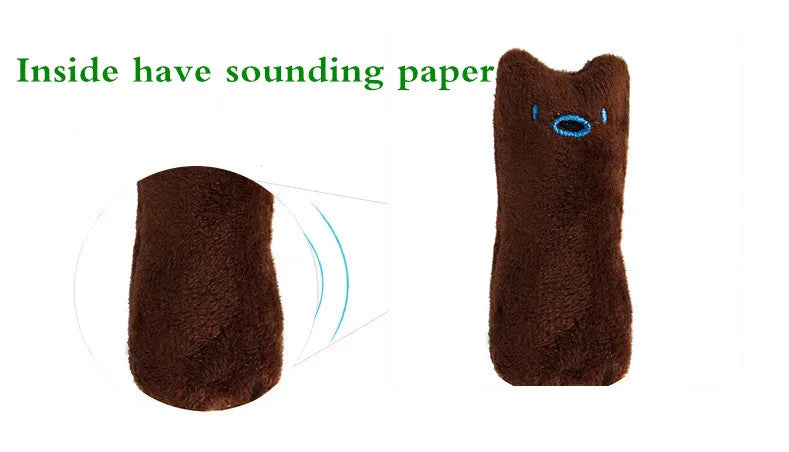 Catnip Plush Cat Chew Toy | Interactive Teeth Grinding Vocal Toy for Cats