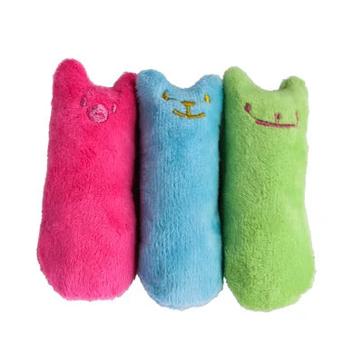 Catnip Plush Cat Chew Toy | Interactive Teeth Grinding Vocal Toy for Cats