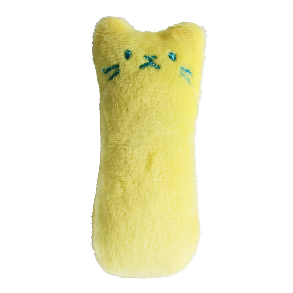 Catnip Plush Cat Chew Toy | Interactive Teeth Grinding Vocal Toy for Cats