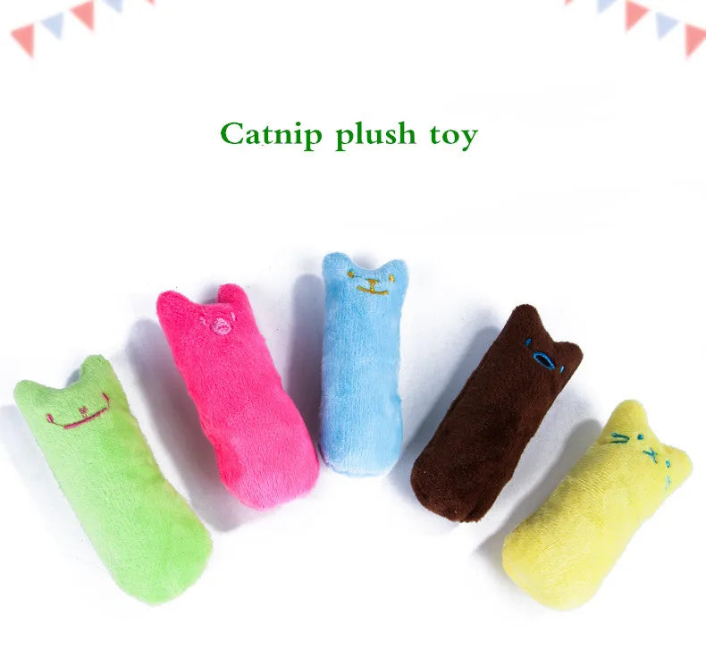 Catnip Plush Cat Chew Toy | Interactive Teeth Grinding Vocal Toy for Cats