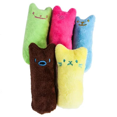 Catnip Plush Cat Chew Toy | Interactive Teeth Grinding Vocal Toy for Cats