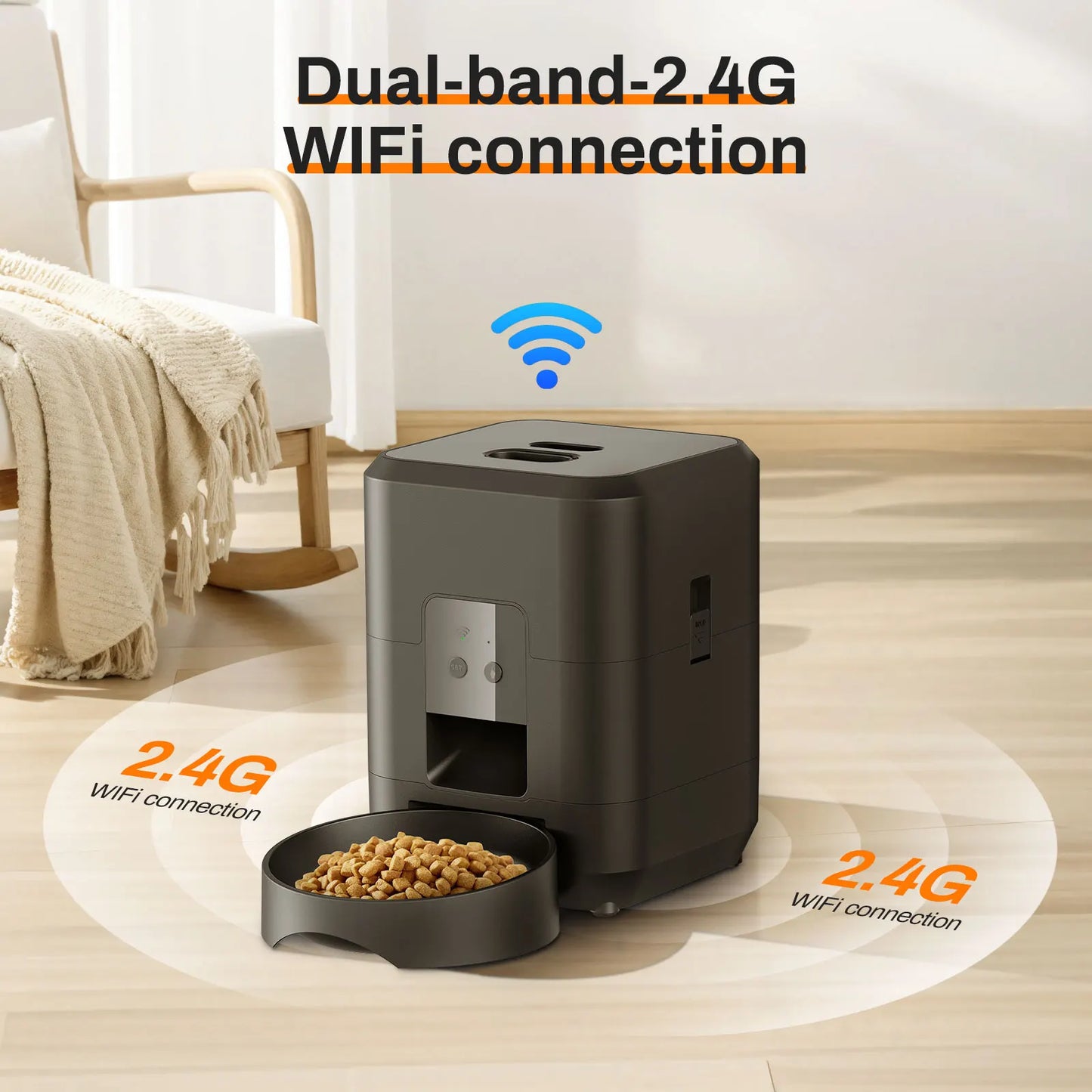 Smart Automatic Pet Feeder | Timed Food Dispenser for Dogs