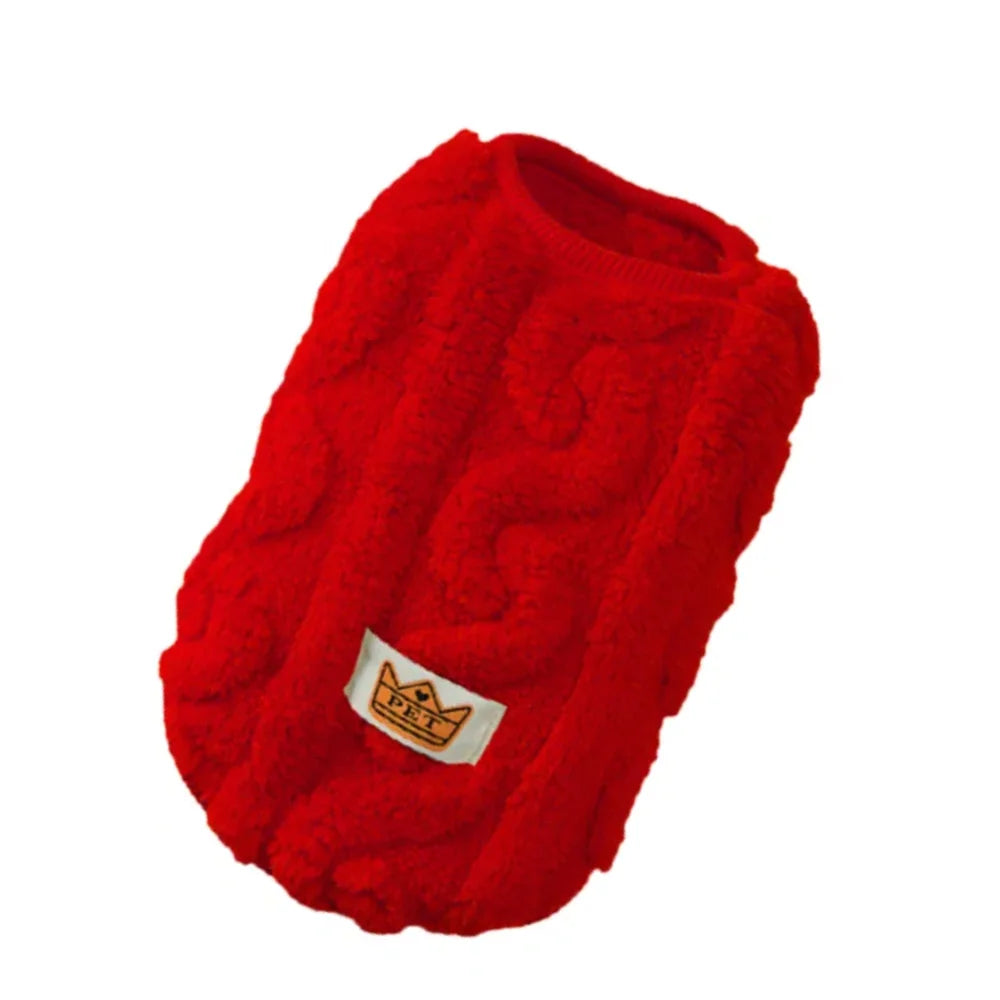 Soft Fleece Dog Sweater Vest | Warm Autumn Winter Apparel for Small Dogs