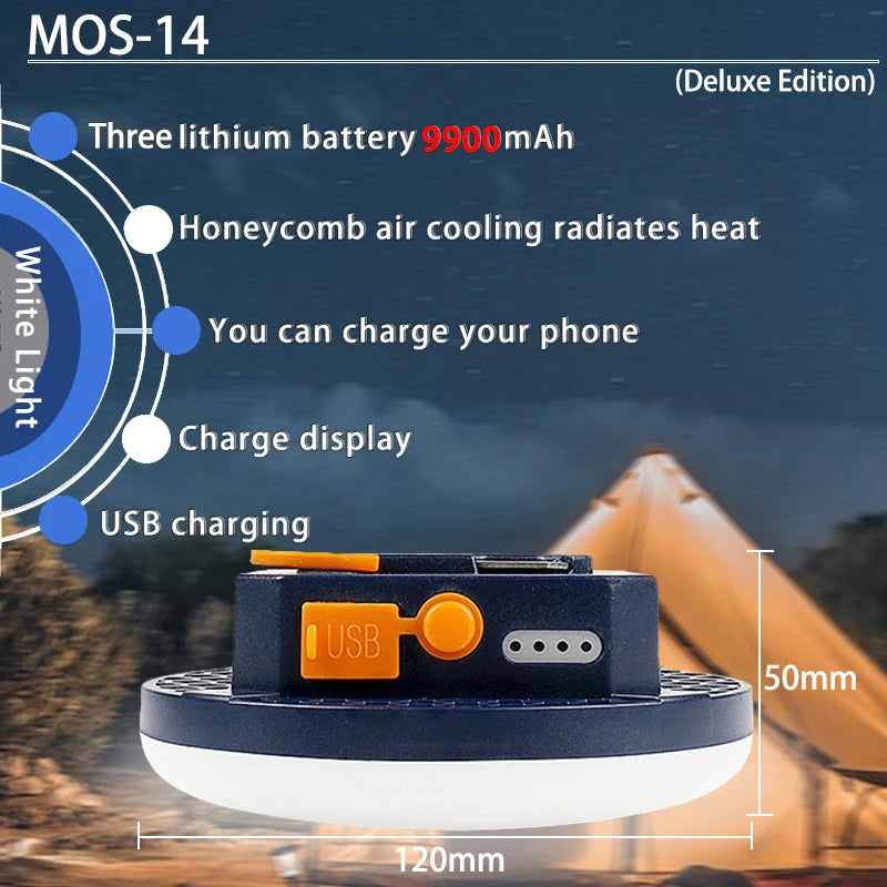 Rechargeable Portable Camping Lantern | Emergency LED Tent Light & Flashlight