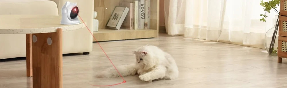 Automatic Cat Laser Toy | Motion Sensor Multi-Angle Rechargeable Interactive Toy