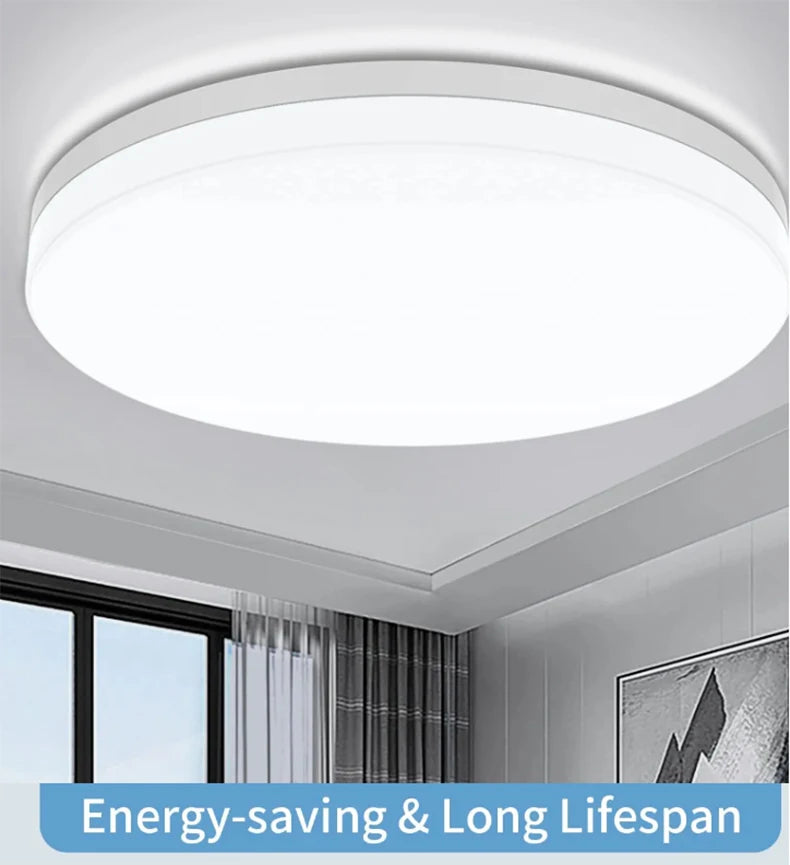 Ultra-Thin Round LED Ceiling Lamp | Modern Home Bedroom Light Fixture
