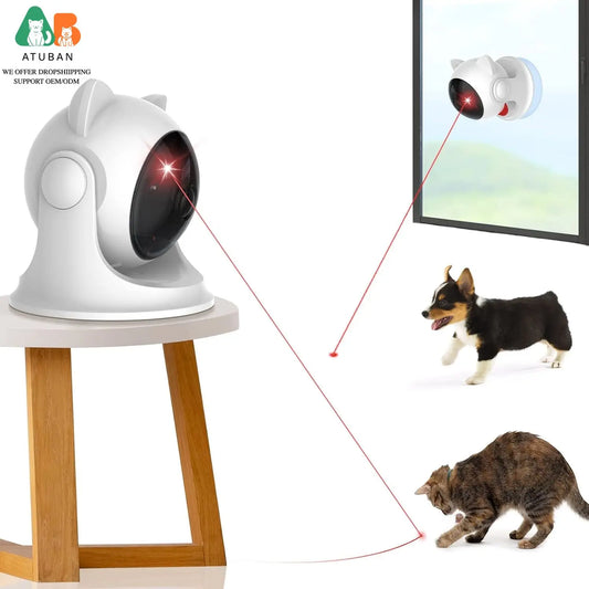 Automatic Cat Laser Toy | Motion Sensor Multi-Angle Rechargeable Interactive Toy