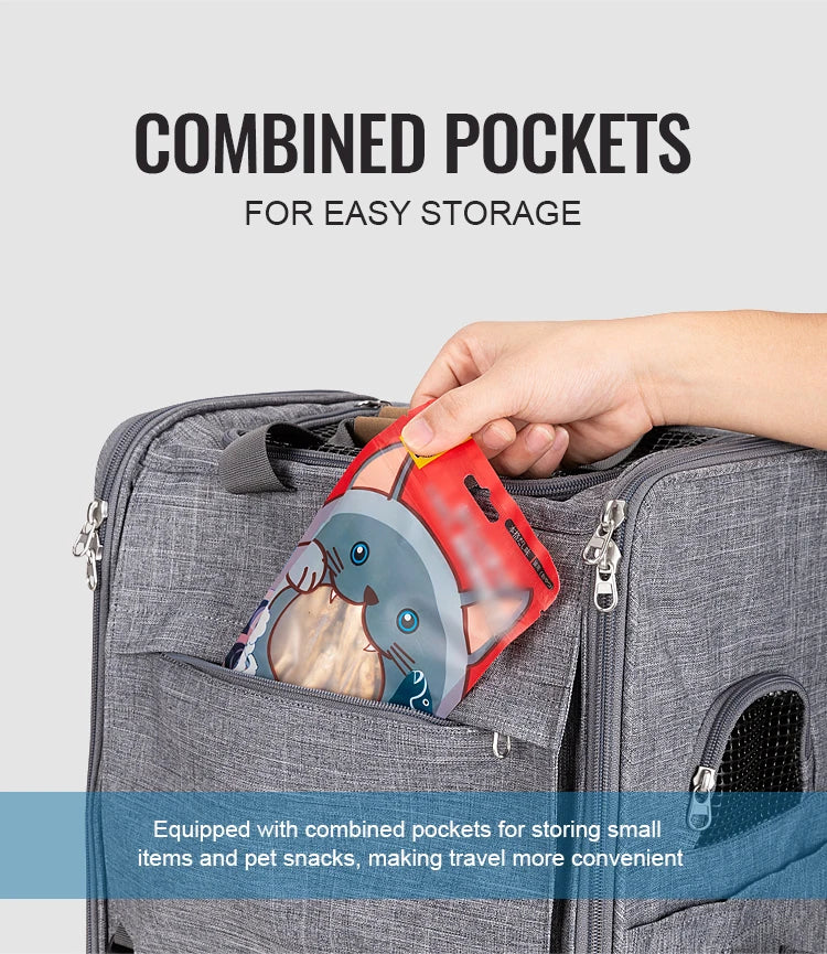 Breathable Nylon Pet Travel Carrier Bag | Outdoor Dog & Cat Carrier
