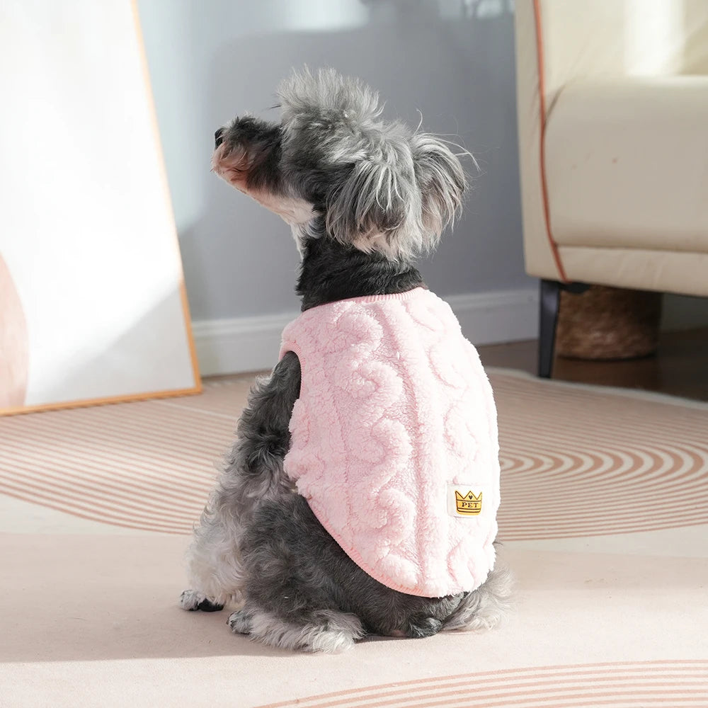 Soft Fleece Dog Sweater Vest | Warm Autumn Winter Apparel for Small Dogs