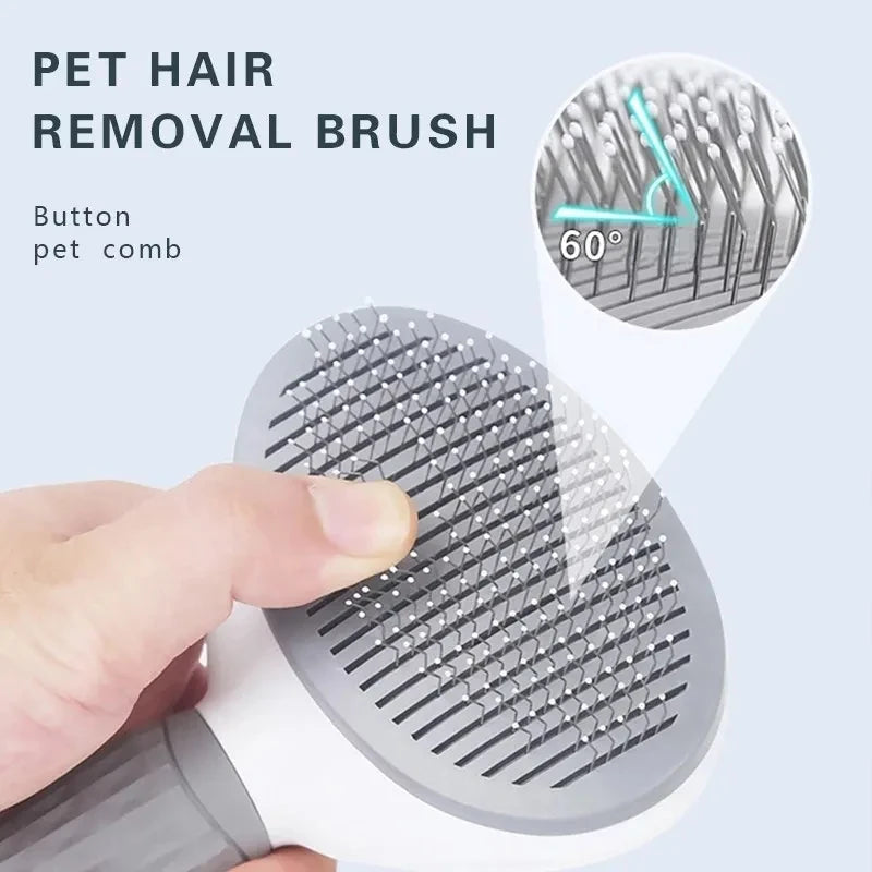 Self-Cleaning Dog Brush & Dematting Comb | Pet Hair Remover for Dogs
