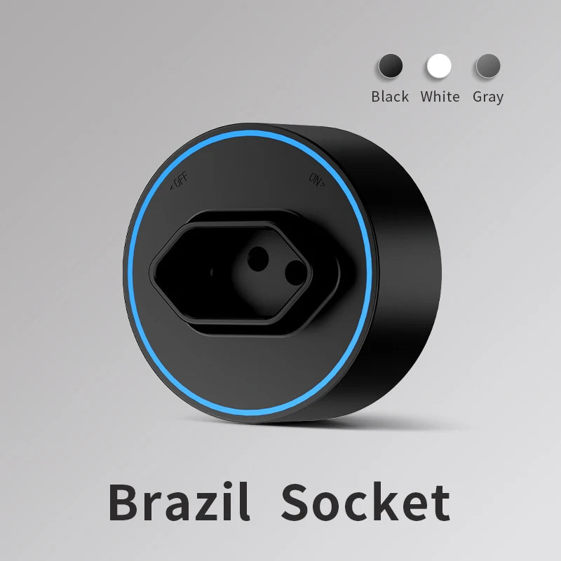Universal Wall Power Track Socket | Removable USB Adapter Plug US EU UK FR