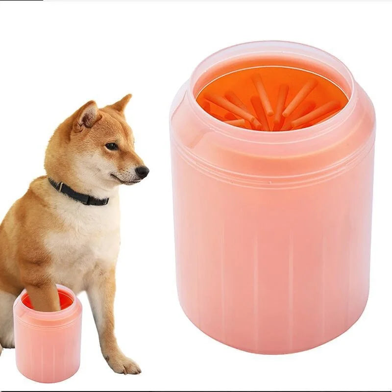 Portable Dog Paw Cleaner Cup | Soft Silicone Brush for Quick Paw Washing