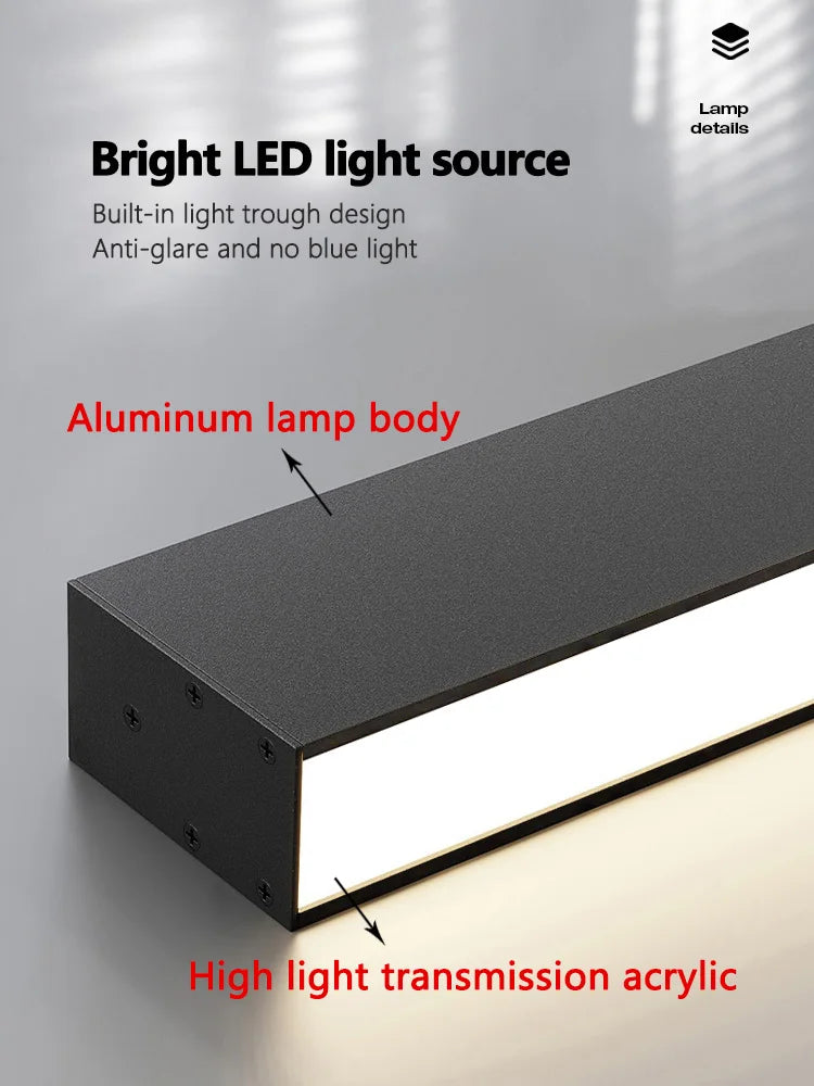 Nordic Modern LED Ceiling Strip Light | Kitchen & Bedroom – Salexe
