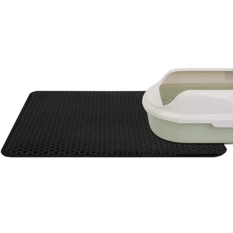 Waterproof Double Layer Cat Litter Mat | Non-Slip Washable Sand Pad with Gift