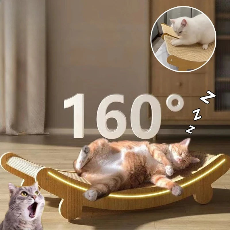 Large Detachable Cat Scratch Board & Sleeping Bed | Wear-Resistant Nail Grinding Pad