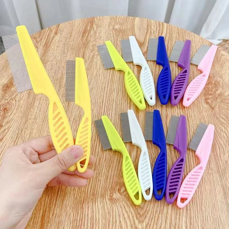 Stainless Steel Pet Flea & Shedding Comb | Grooming Brush for Dogs