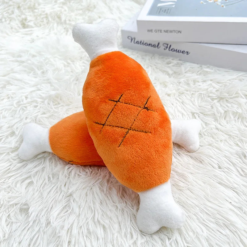 Plush Squeaky Duck Dog Toy | Bite Resistant Teeth Grinding Toy for Dogs
