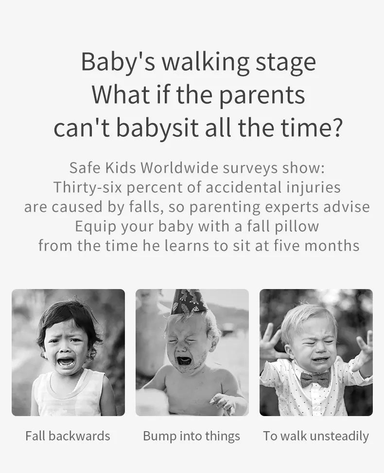 Baby Head Protection Headrest Cushion | Newborn Safety Pillow for Kids Bedding