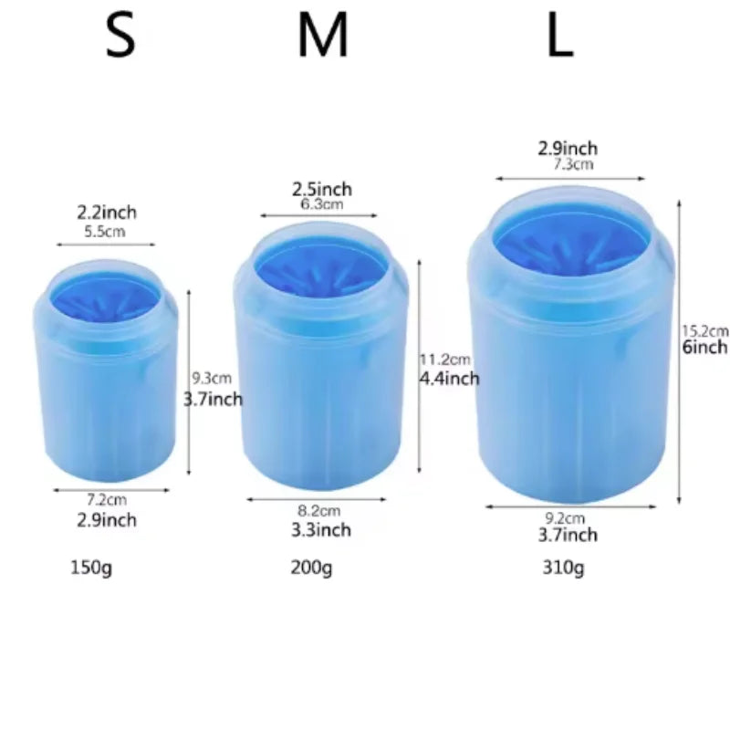 Portable Dog Paw Cleaner Cup | Soft Silicone Brush for Quick Paw Washing