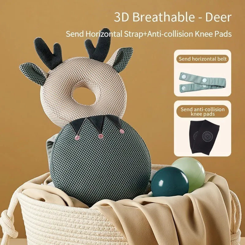 Baby Head Protection Headrest Cushion | Newborn Safety Pillow for Kids Bedding