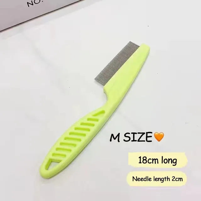 Stainless Steel Pet Flea & Shedding Comb | Grooming Brush for Dogs