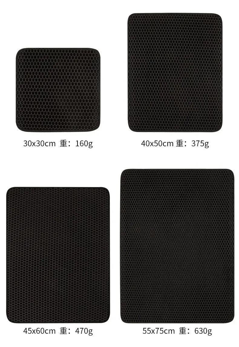 Waterproof Double Layer Cat Litter Mat | Non-Slip Washable Sand Pad with Gift