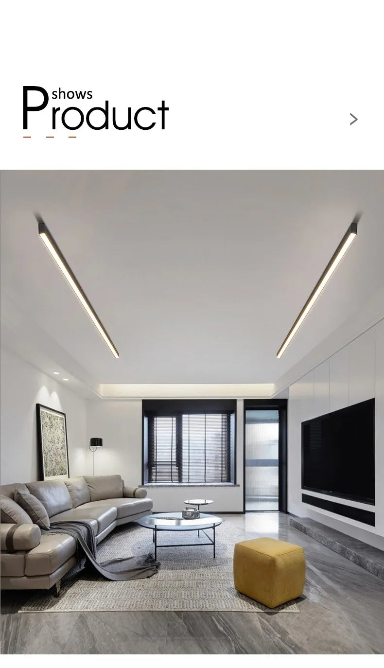 Nordic Modern LED Ceiling Strip Light | Kitchen & Bedroom – Salexe