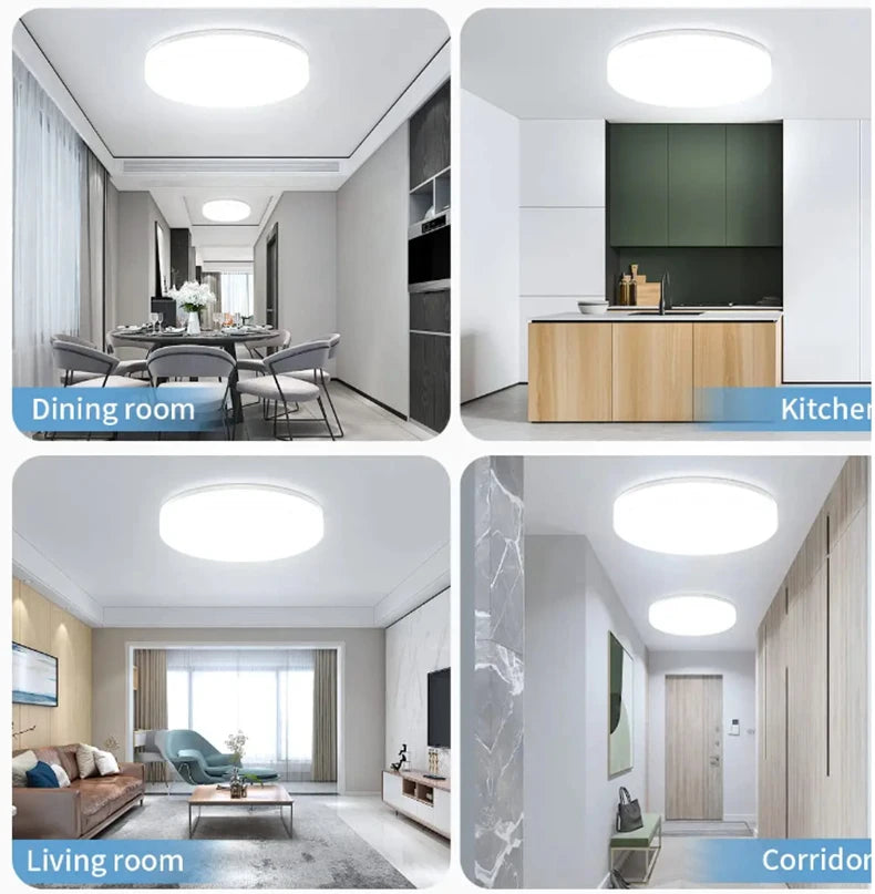 Ultra-Thin Round LED Ceiling Lamp | Modern Home Bedroom Light Fixture