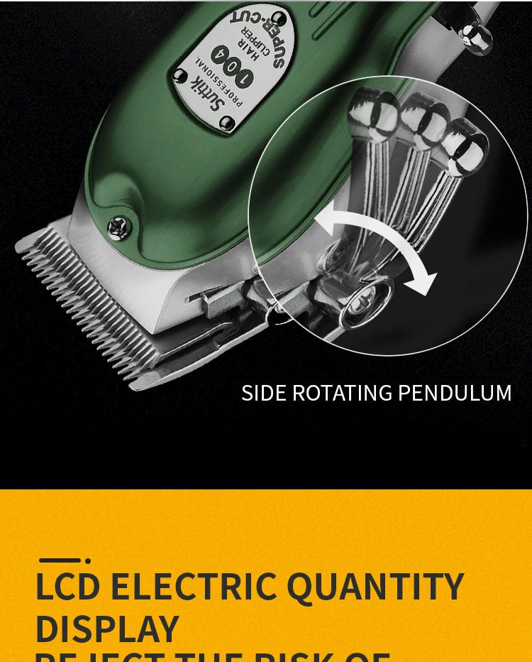 Professional Rechargeable Dog Hair Clipper | Low Noise Pet Trimmer & Shaver