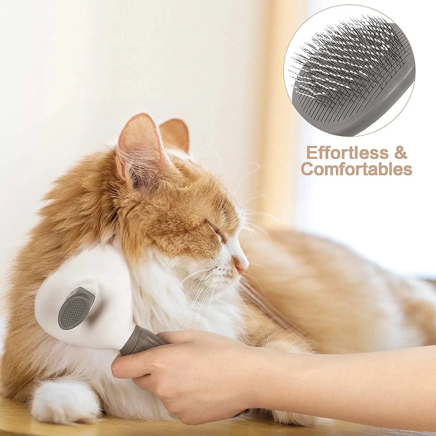 Self-Cleaning Dog Brush & Dematting Comb | Pet Hair Remover for Dogs