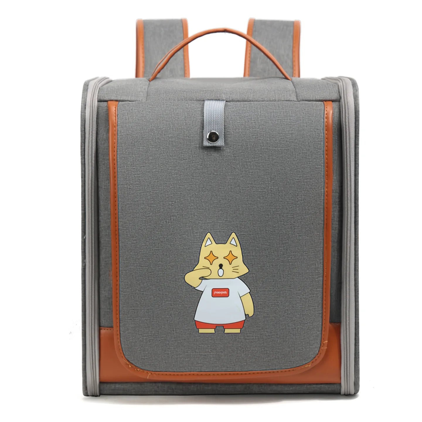 Fashionable Pet Backpack Carrier | Spacious & Breathable Bag for Cats & Dogs