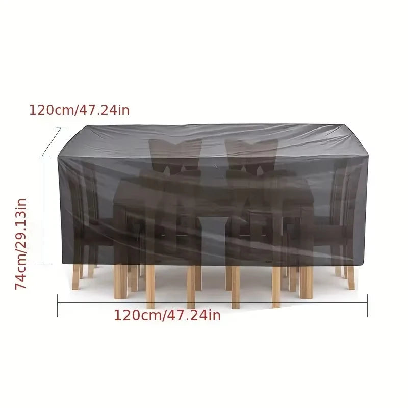 Waterproof Garden Table Furniture Cover | Windproof UV Oxford Cloth Protective Cover