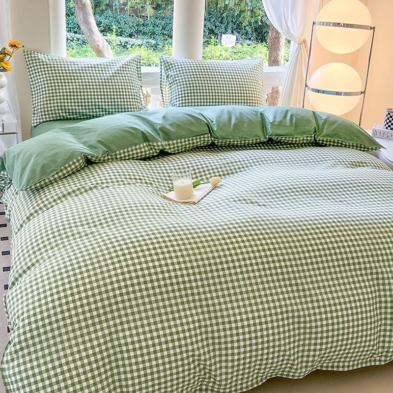 Kawaii Bear Floral Bedding Set | Duvet Cover, Pillowcase & Sheet Full Queen King