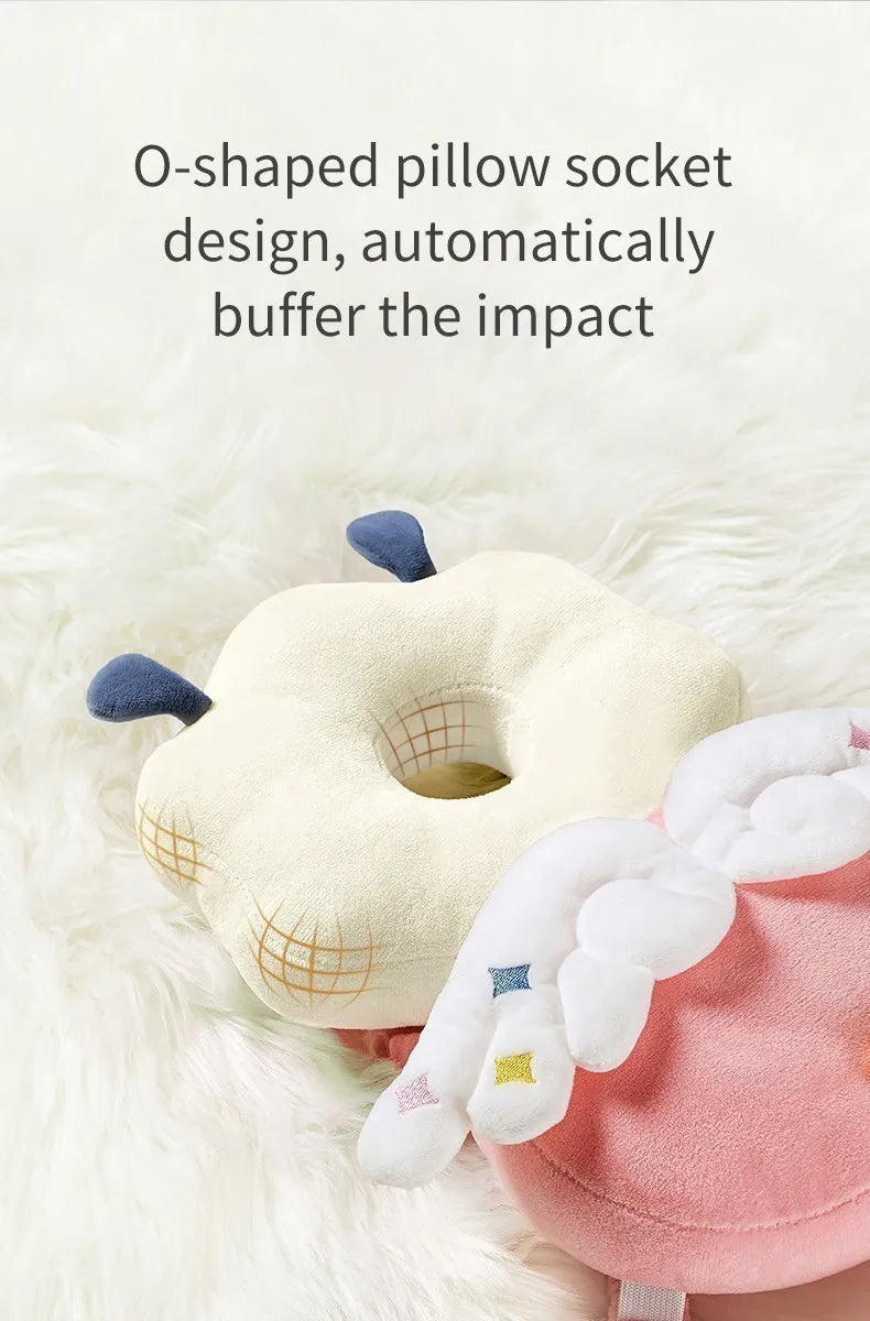 Baby Head Protection Headrest Cushion | Newborn Safety Pillow for Kids Bedding