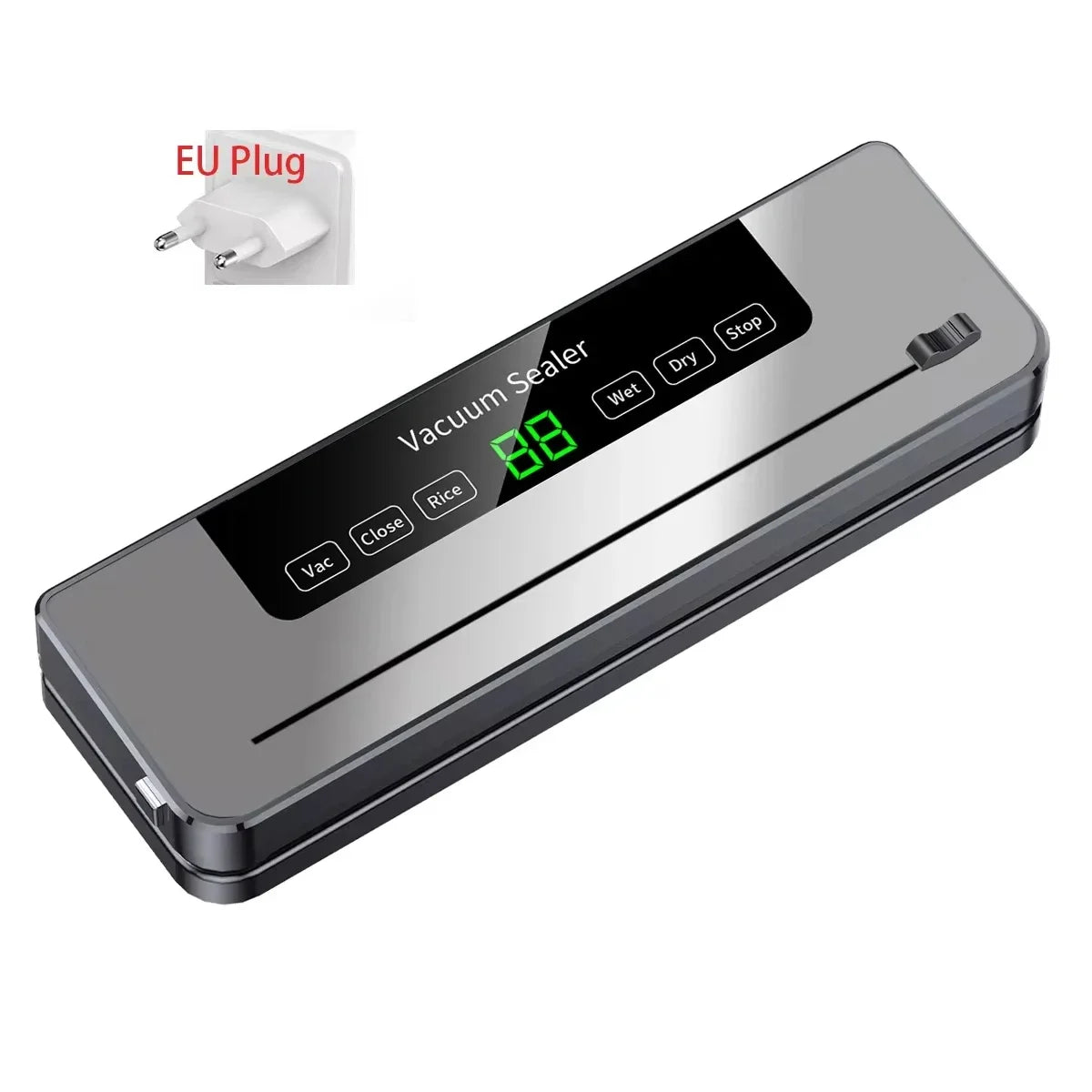Food Vacuum Sealer Machine with UV & Built-in Cutter | Dry & Wet Kitchen Food Storage