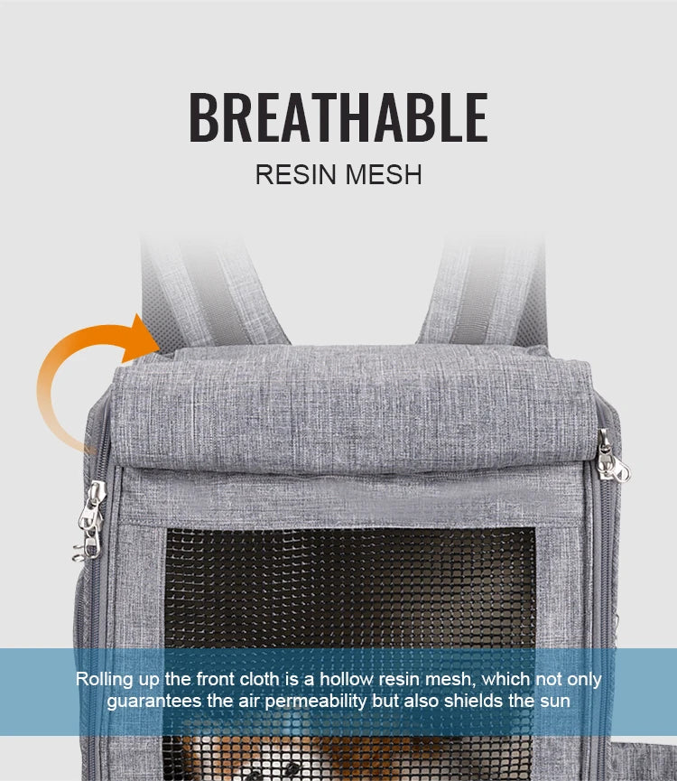 Breathable Nylon Pet Travel Carrier Bag | Outdoor Dog & Cat Carrier