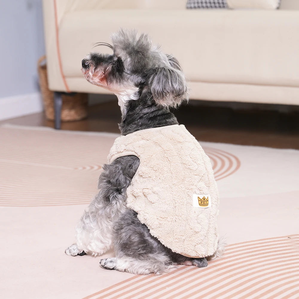 Soft Fleece Dog Sweater Vest | Warm Autumn Winter Apparel for Small Dogs