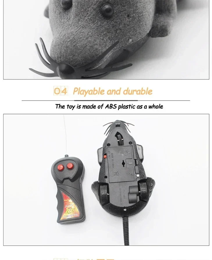 Remote Control Electronic Rat Cat Toy | Wireless Mechanical Motion Kitten Toy