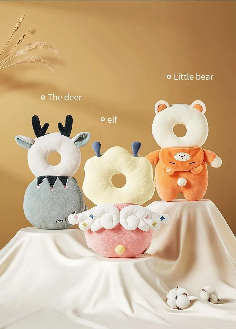 Baby Head Protection Headrest Cushion | Newborn Safety Pillow for Kids Bedding