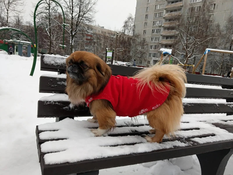 Warm Fleece Dog Jacket Vest with D-Ring