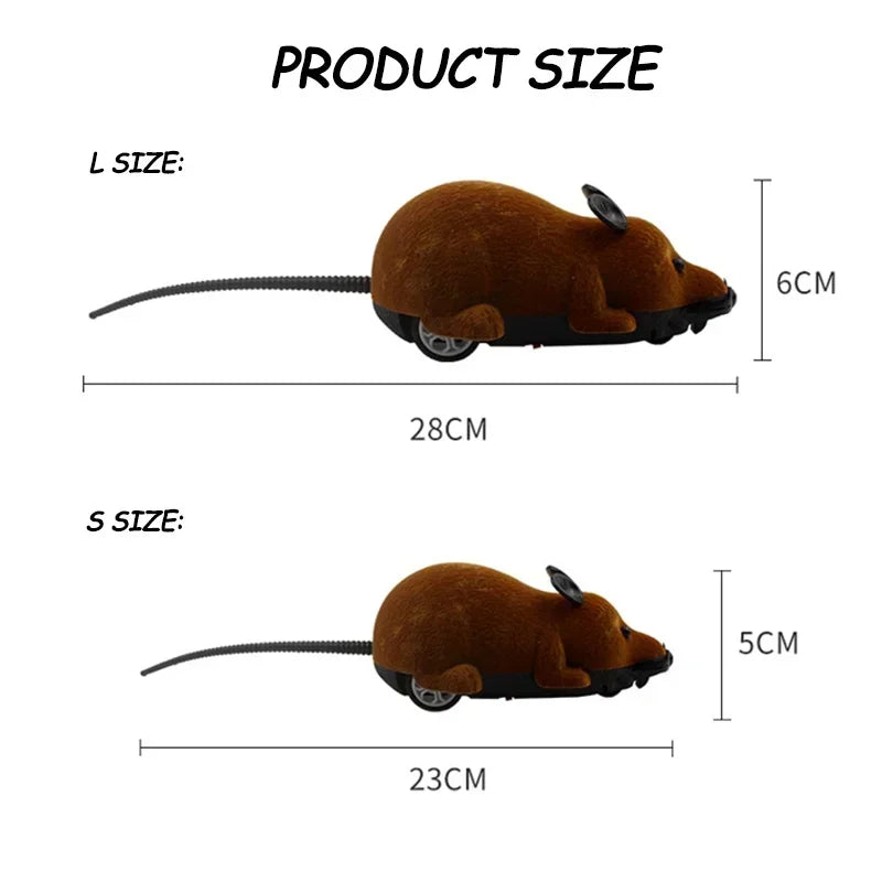 Remote Control Electronic Rat Cat Toy | Wireless Mechanical Motion Kitten Toy