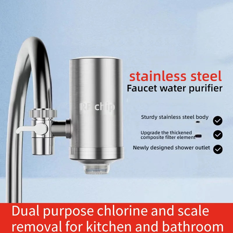 Stainless Steel Kitchen Faucet Water Purifier | Tap Filter for Household Drinking