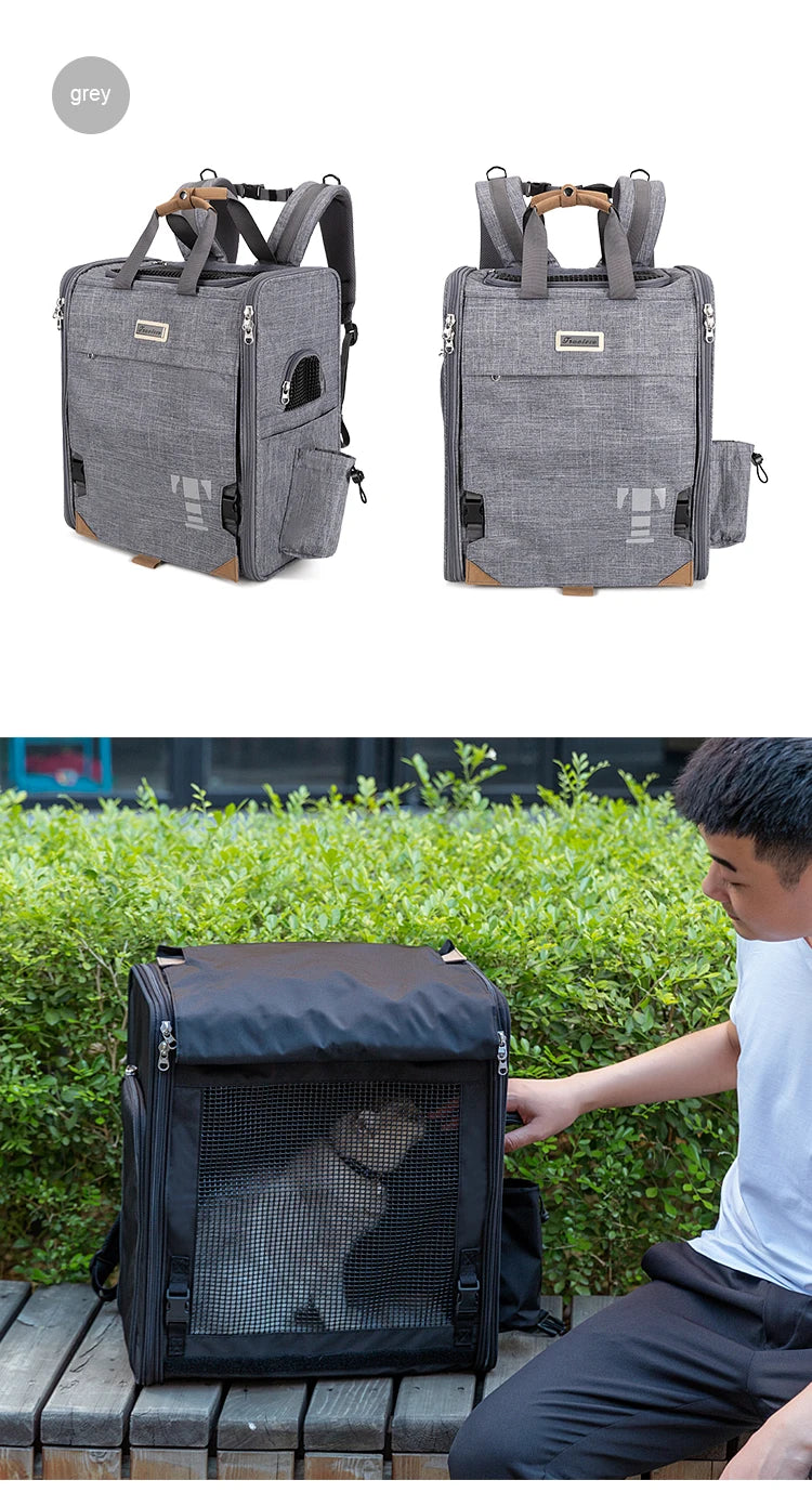 Breathable Nylon Pet Travel Carrier Bag | Outdoor Dog & Cat Carrier