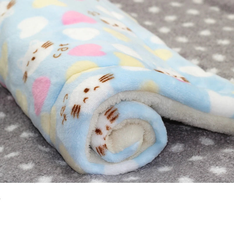 Flannel Dog Bed & Sleeping Mat | Thickened Blanket Rug for Small, Medium & Large Dogs